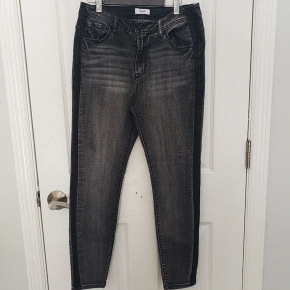 Kensie Jeans Dark Charcoal High Rise Jeans - Picture 1 of 14